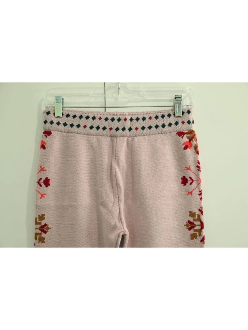 NWT Intimately Free People Falala Leggings Sz S Snowy Sips Combo Fair Isle Knit